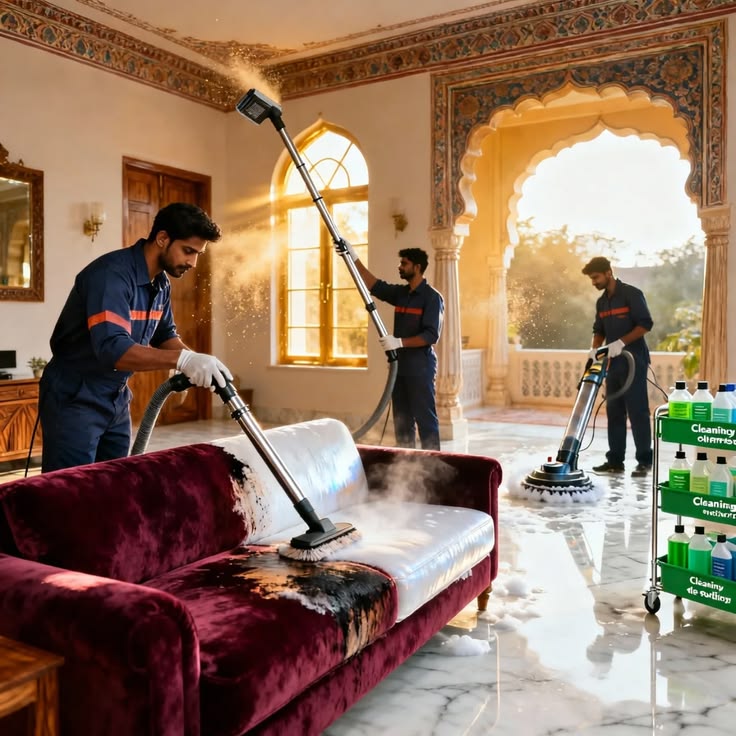 شركة تنظيف بالرياض مع فريق نسائي
