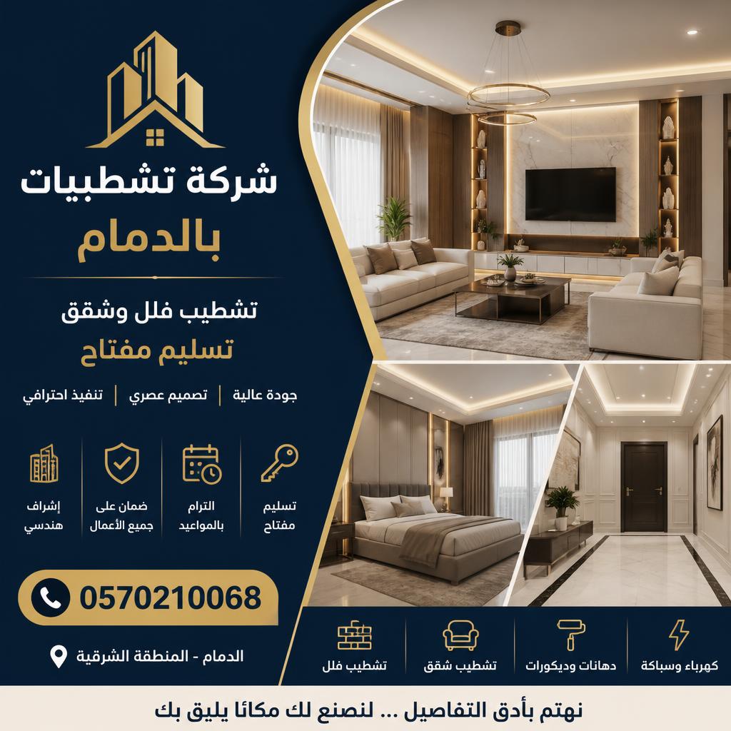 أرخص شركة تشطيبات بالدمام