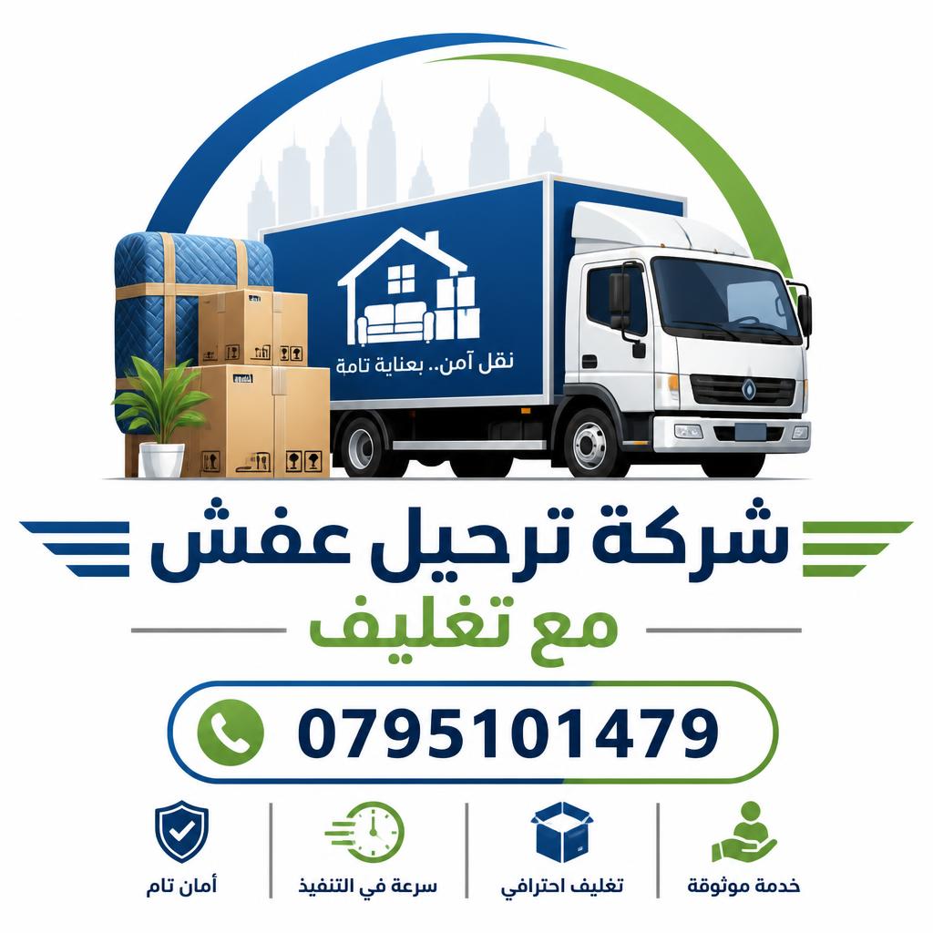 شركة ترحيل عفش مع تغليف في عمان 0795101479: التغليف هو اللي بيحمي فلوسك